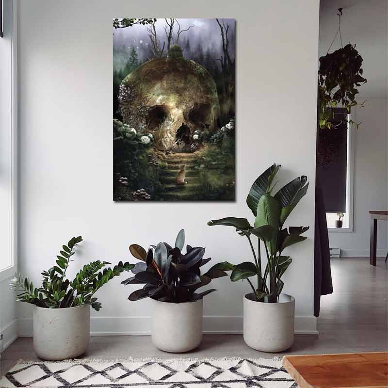 Toile décorative avec Tête de Mort